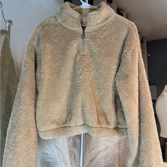 Cozy Tan Fleece Jacket - Picture 1 of 4